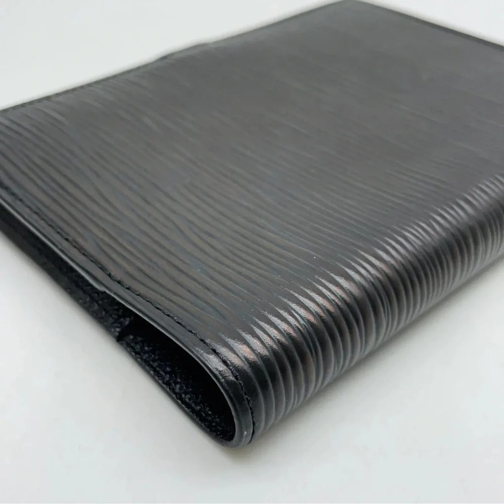 Authentic Louis Vuitton Epi Noir Agenda PM R20092 Day Palnner W/Box GUC
